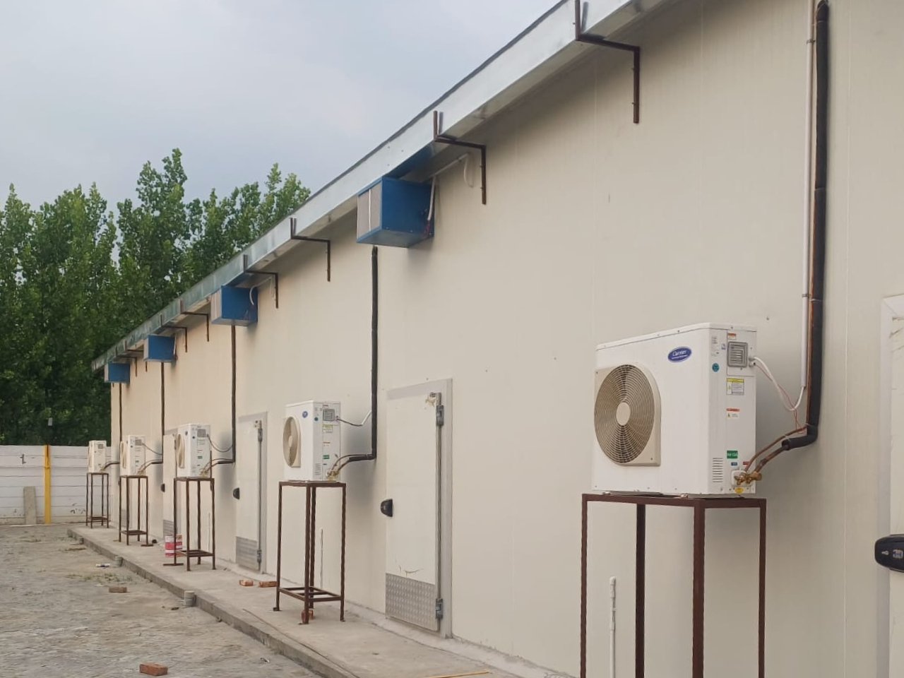 Industrial refrigeration machinery condensing units